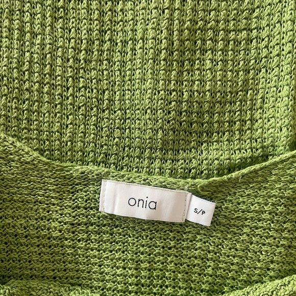 ONIA Open-back crochet-knit linen midi dress - Picture 5 of 7